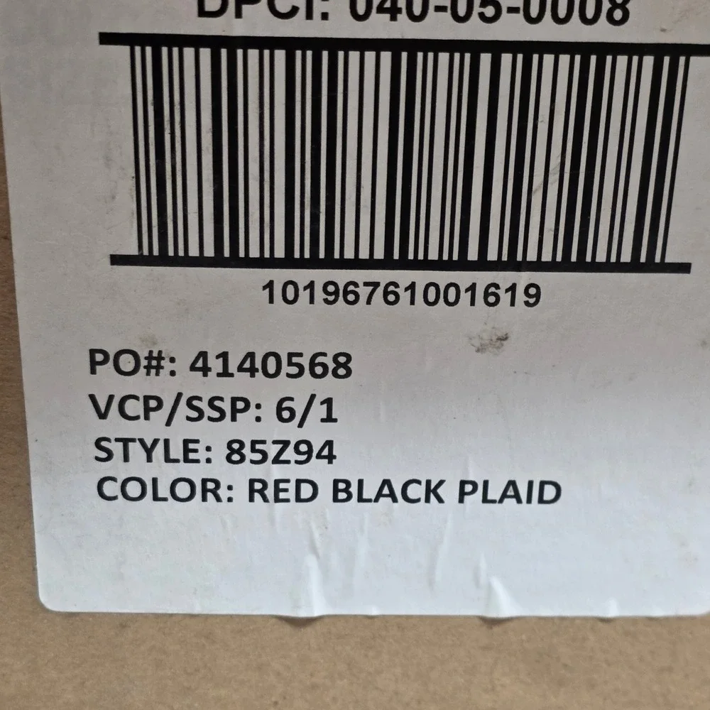 Goodfellow & Co Men XL 6 Black 6 Plaid Boxer Briefs 12 Pairs Bulk Lot 85Z94